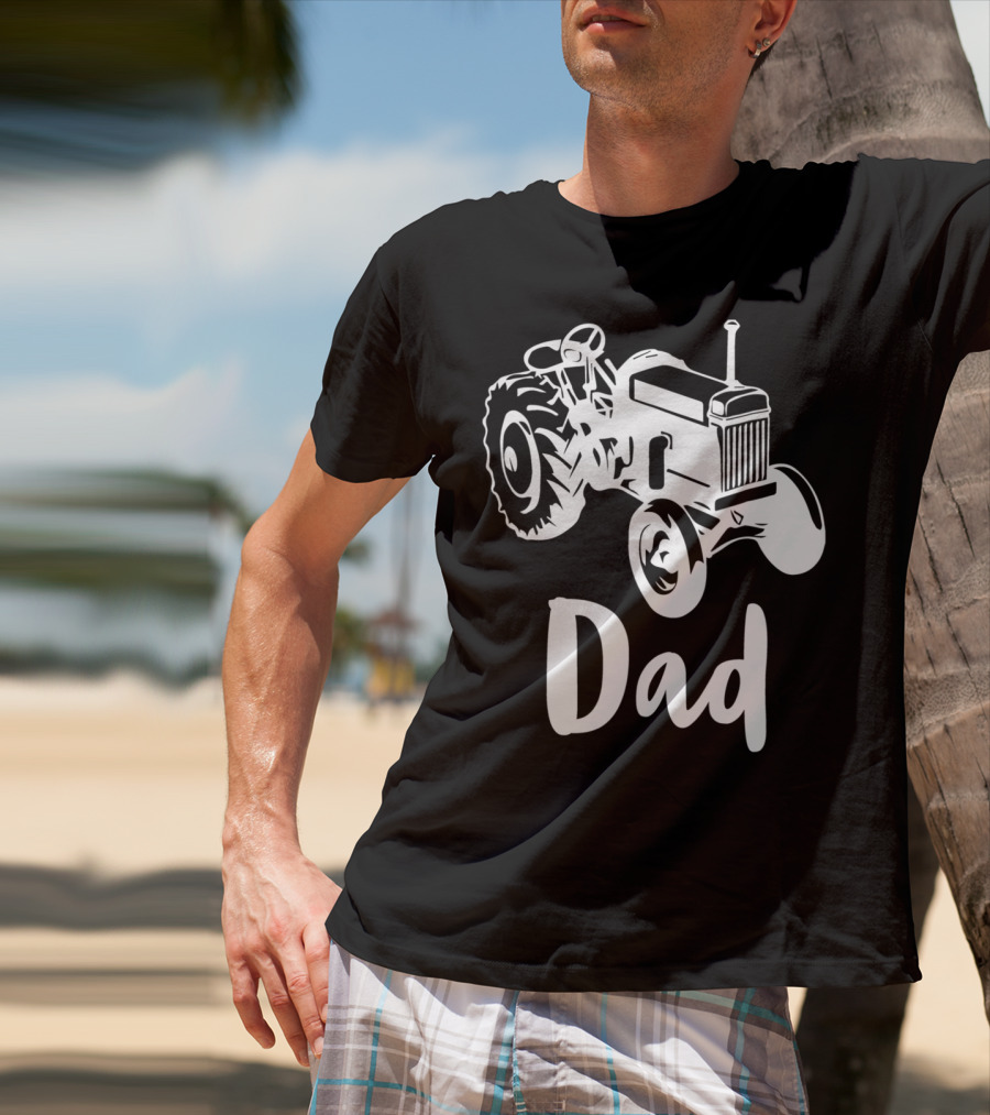 Dad Farm Tractor Dad Farmer Farming 55 T-Shirt
