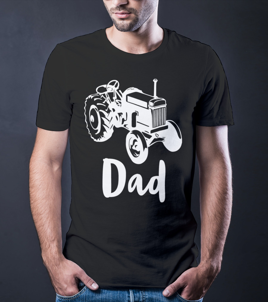 Dad Farm Tractor Dad Farmer Farming 55 T-Shirt