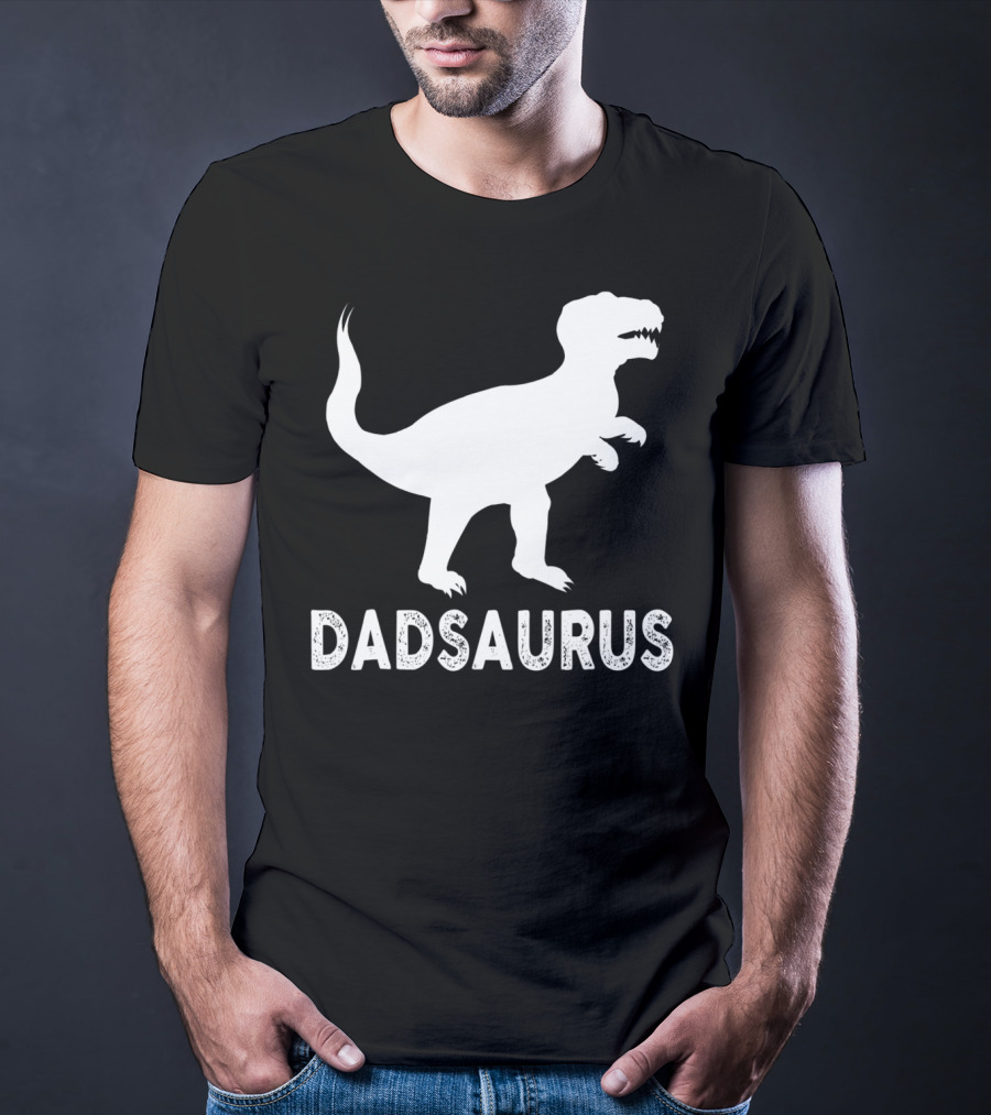 Dadsaurus Dad Dinosaur Men Daddy65 T-Rex T-Shirt