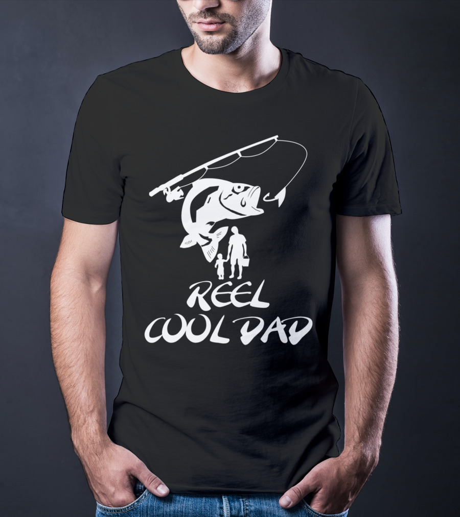Father And Son Fishing Reel Cool Dad T-Shirt