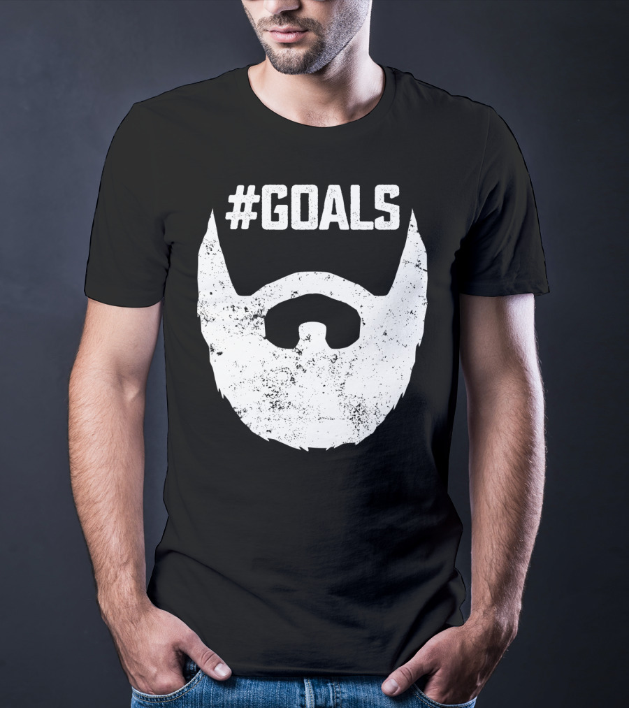 Goals Beard For Bearded Dad Husband T-Shirt
