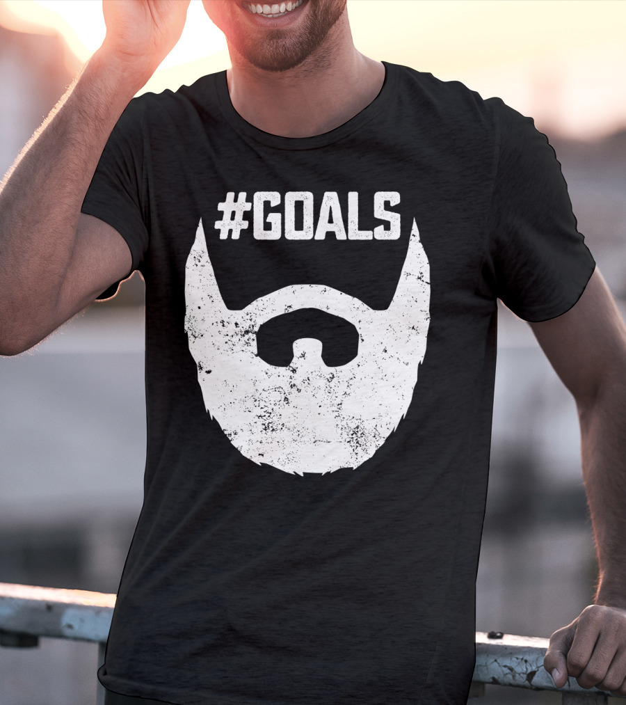 Goals Beard For Bearded Dad Husband T-Shirt