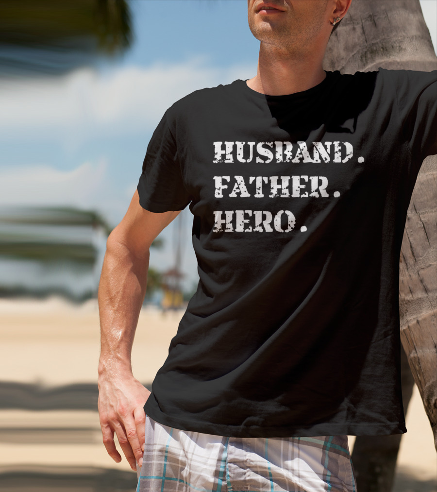 Husband Father Hero Papa20 Ideas T-Shirt