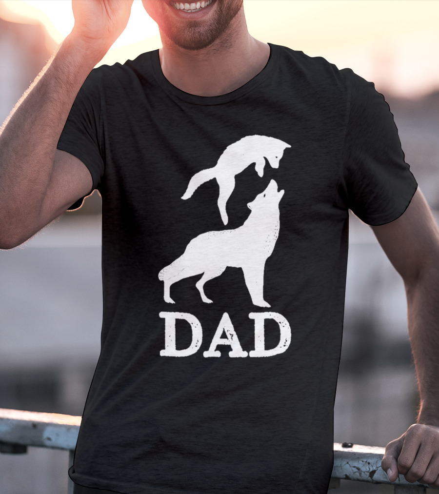 Dad Wolf And Pup T-Shirt
