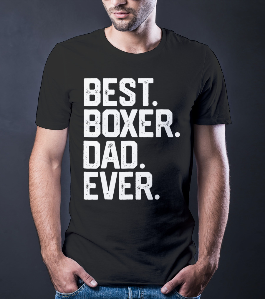 Best Boxer Dad Ever Mens Funny Dog Love Christmas22 T-Shirt