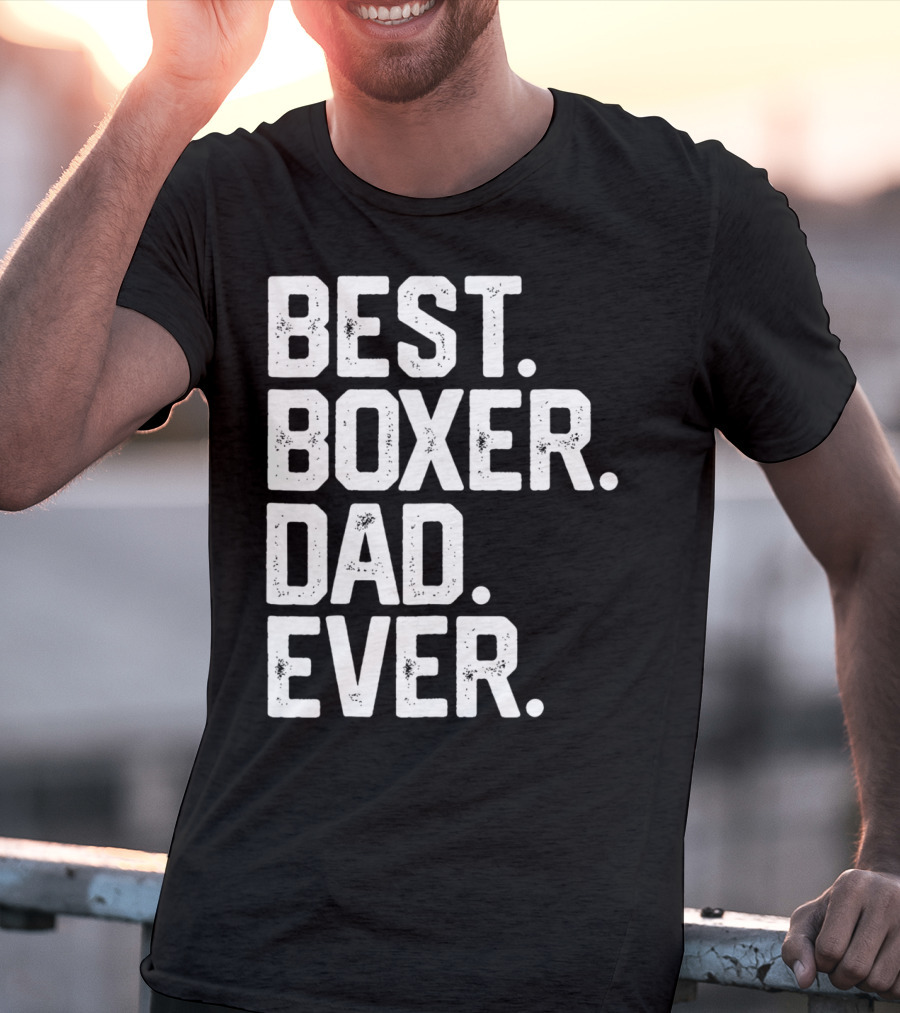 Best Boxer Dad Ever Mens Funny Dog Love Christmas22 T-Shirt