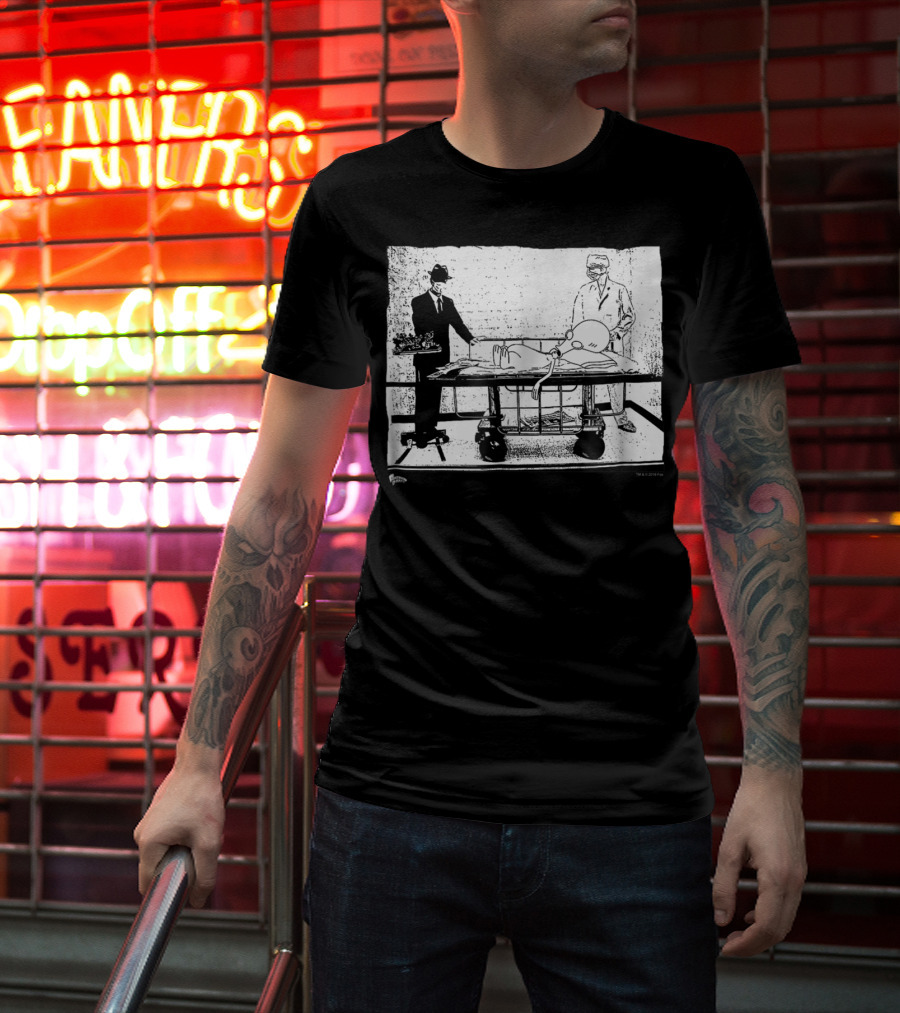 American Dad Autopsy55 Surreal Cartoon Forensic Examination Scene T-Shirt