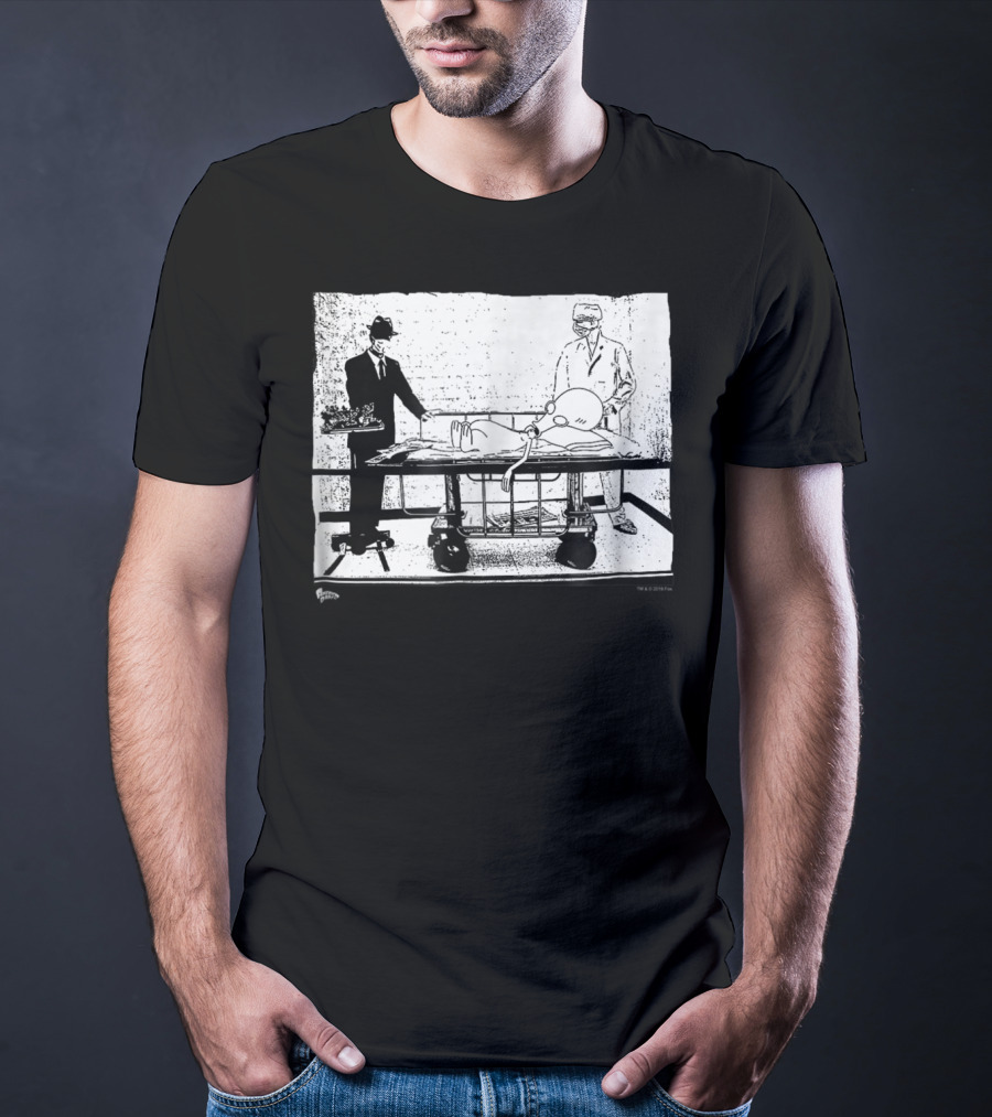 American Dad Autopsy55 Surreal Cartoon Forensic Examination Scene T-Shirt