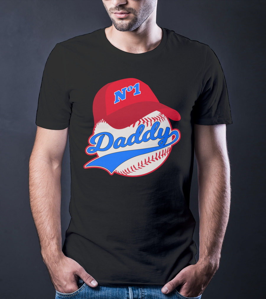 No 1 Daddy Baseball Cap T-Shirt