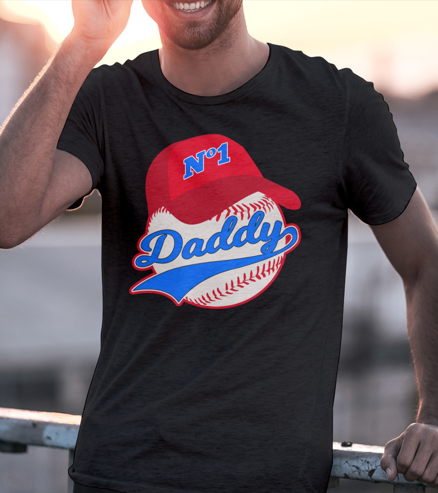 No 1 Daddy Baseball Cap T-Shirt