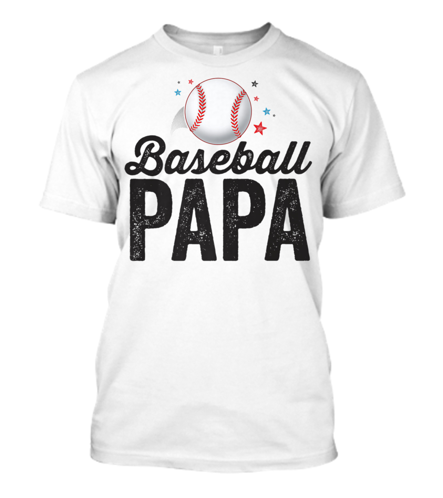 Baseball Papa Dad Father Grandpa Coach T-Shirt