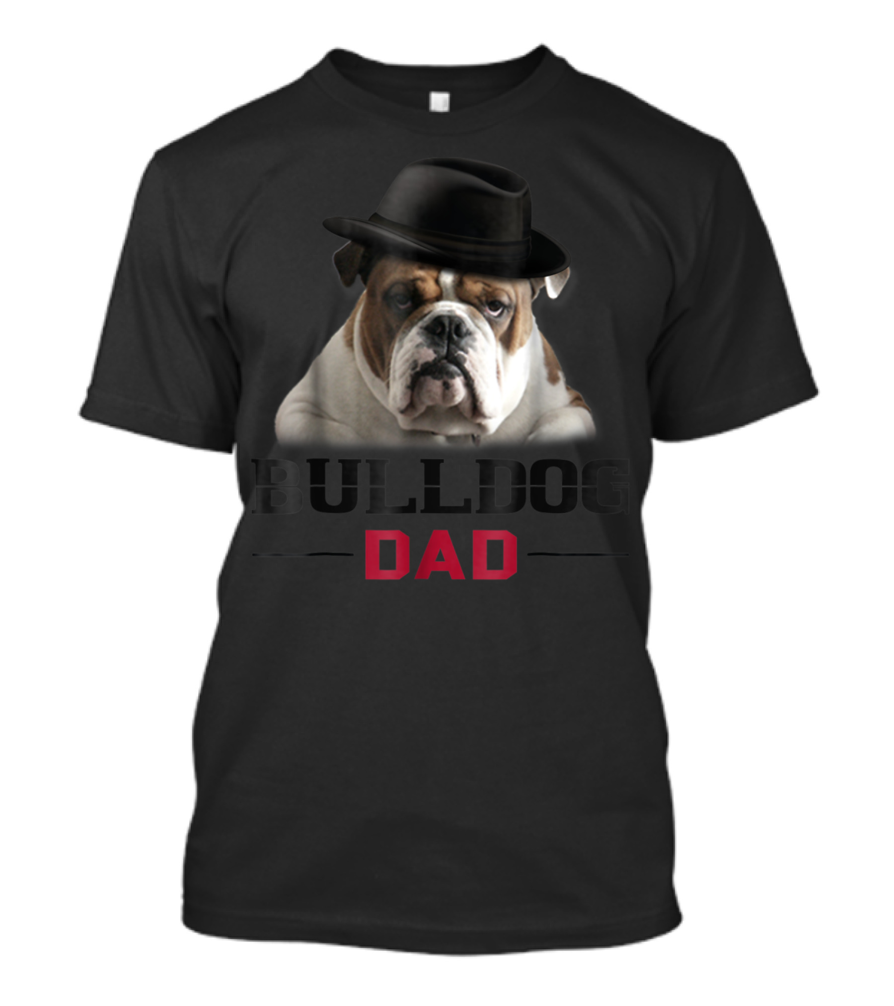 Bulldog Dad Dog Lovers Stylish Hat T-Shirt
