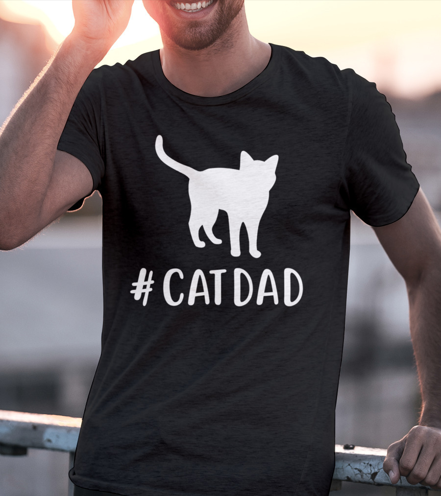 CatDad Family Cat Lover Awesome T-Shirt