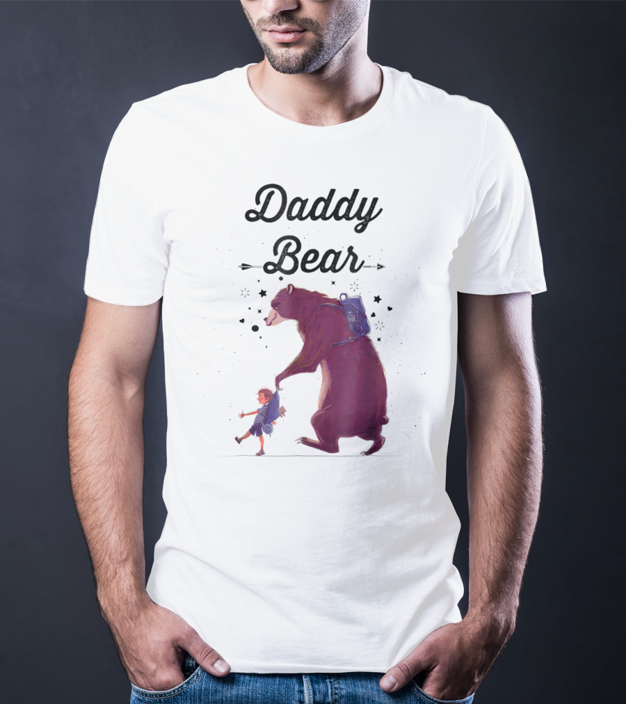 Daddy Bear Camping Papa Mens Dad Father T-Shirt