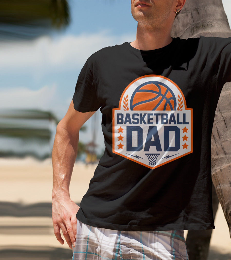 Basketball Dad Perfect Birthday Gift For Basketball Lovers T-Shirt