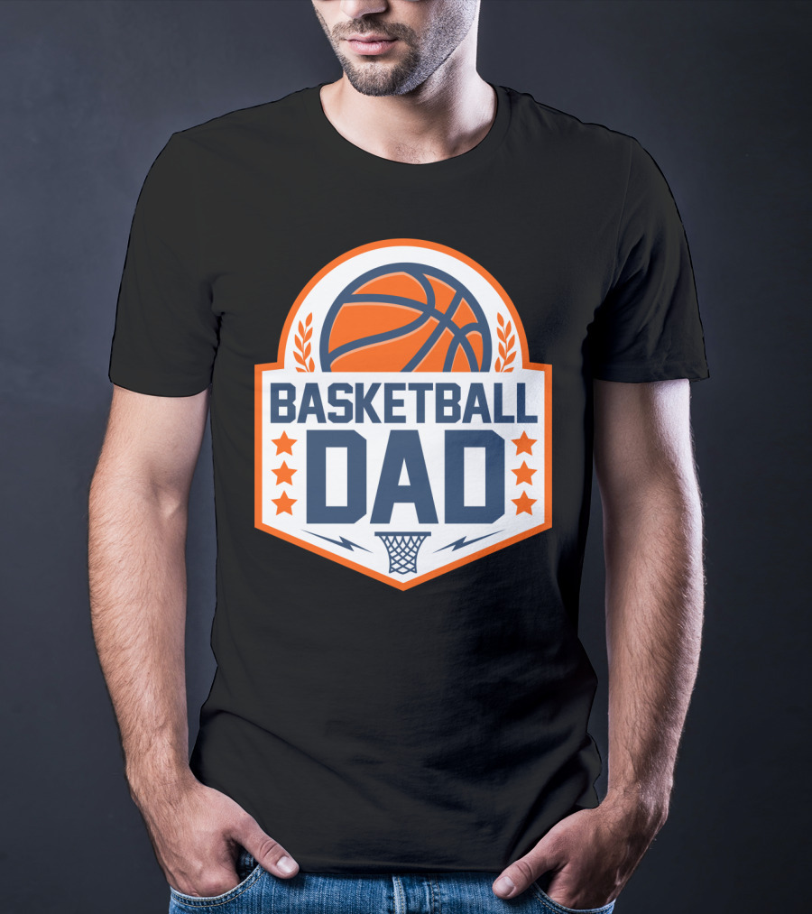 Basketball Dad Perfect Birthday Gift For Basketball Lovers T-Shirt