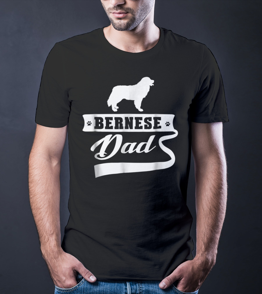Bernese Dad Mens Dog Animal Lover T-Shirt