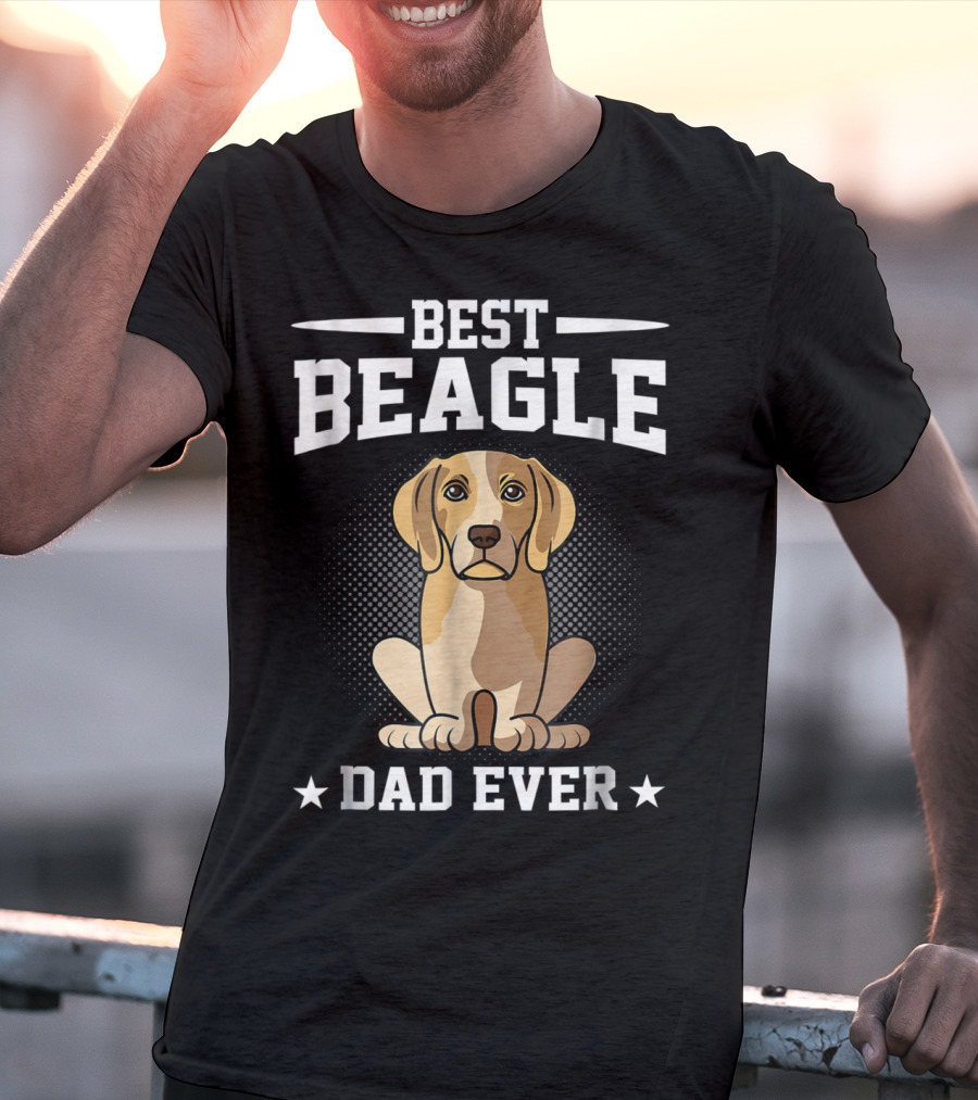 Best Beagle Dad Ever Dog Owner T-Shirt
