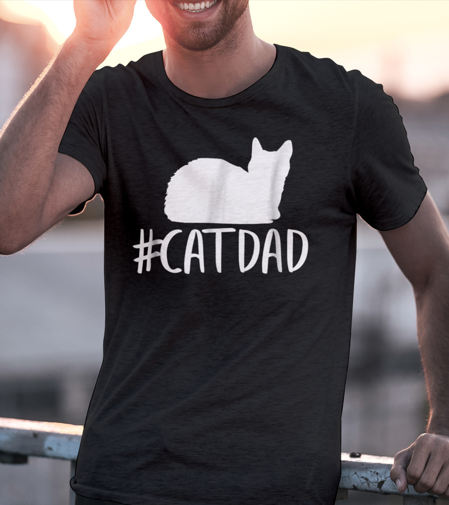 CatDad Funny Hashtag Cat Dad T-Shirt