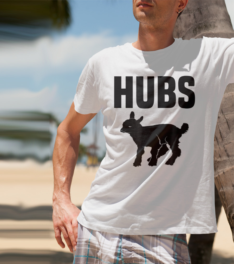 Hubs Baby Goat For Husband Wife Dad T-Shirt