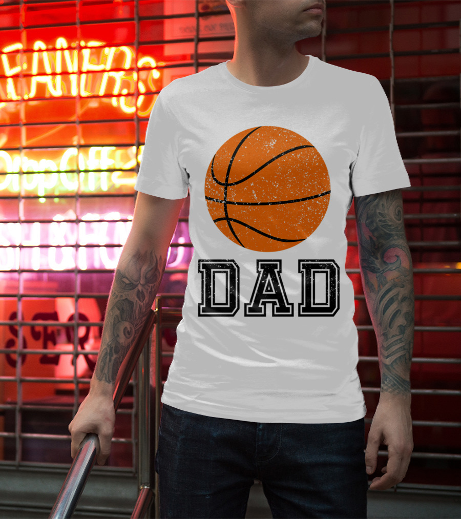 Basketball Dad Vintage Ball T-Shirt