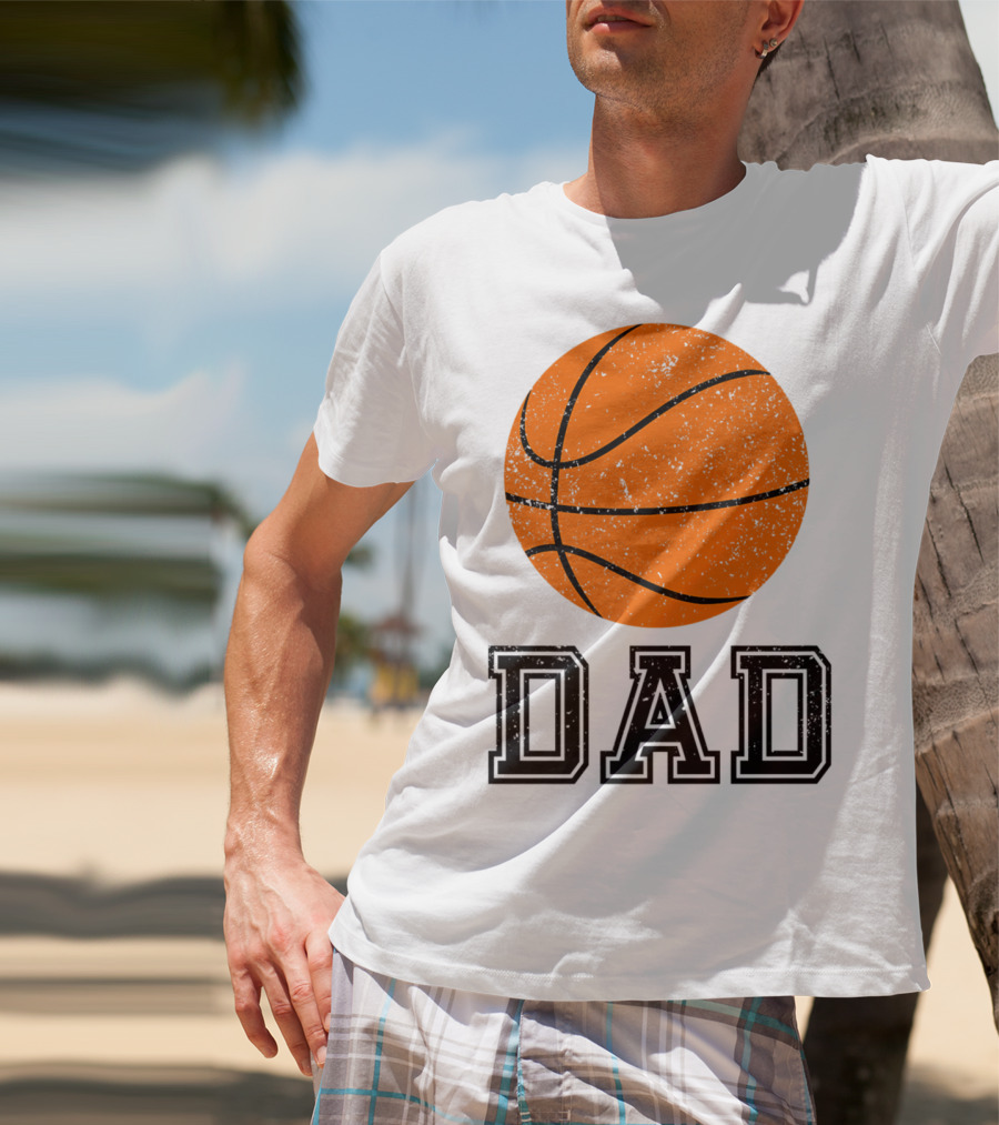 Basketball Dad Vintage Ball T-Shirt