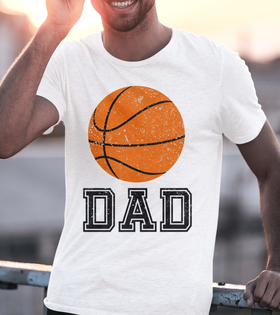 Basketball Dad Vintage Ball T-Shirt
