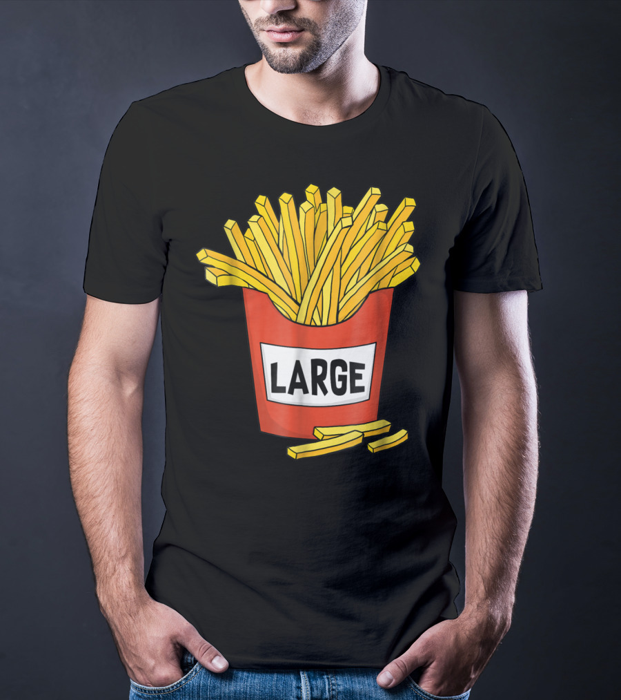 Large Golden French Fries Dad Coolest Big Collection T-Shirt