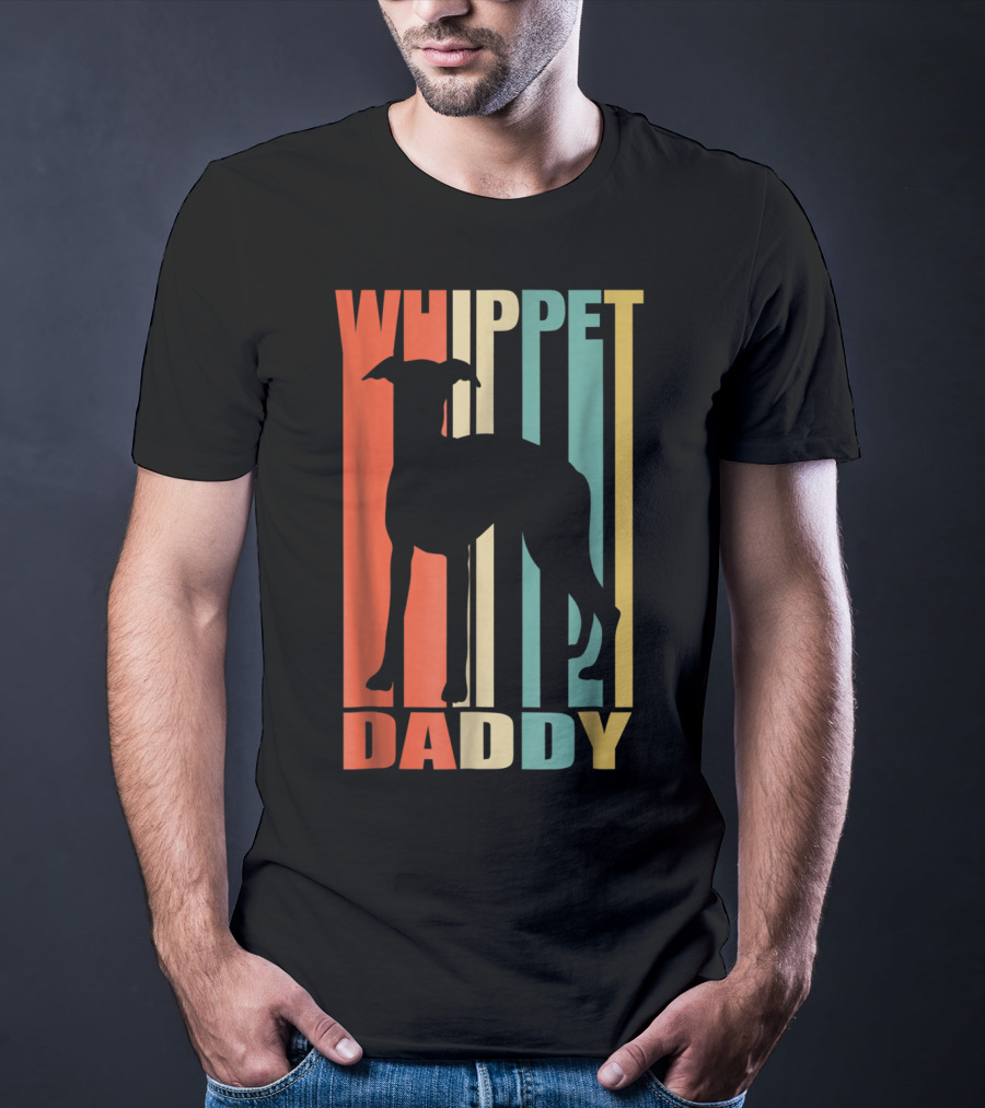 Whippet Daddy Vintage Love Dog56 T-Shirt