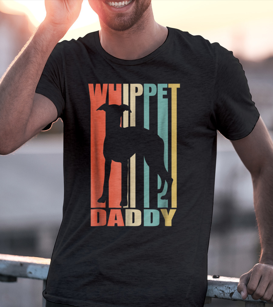 Whippet Daddy Vintage Love Dog56 T-Shirt