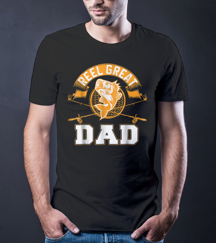 Reel Great Dad Father's Day Fishing Humor Family T-Shirt