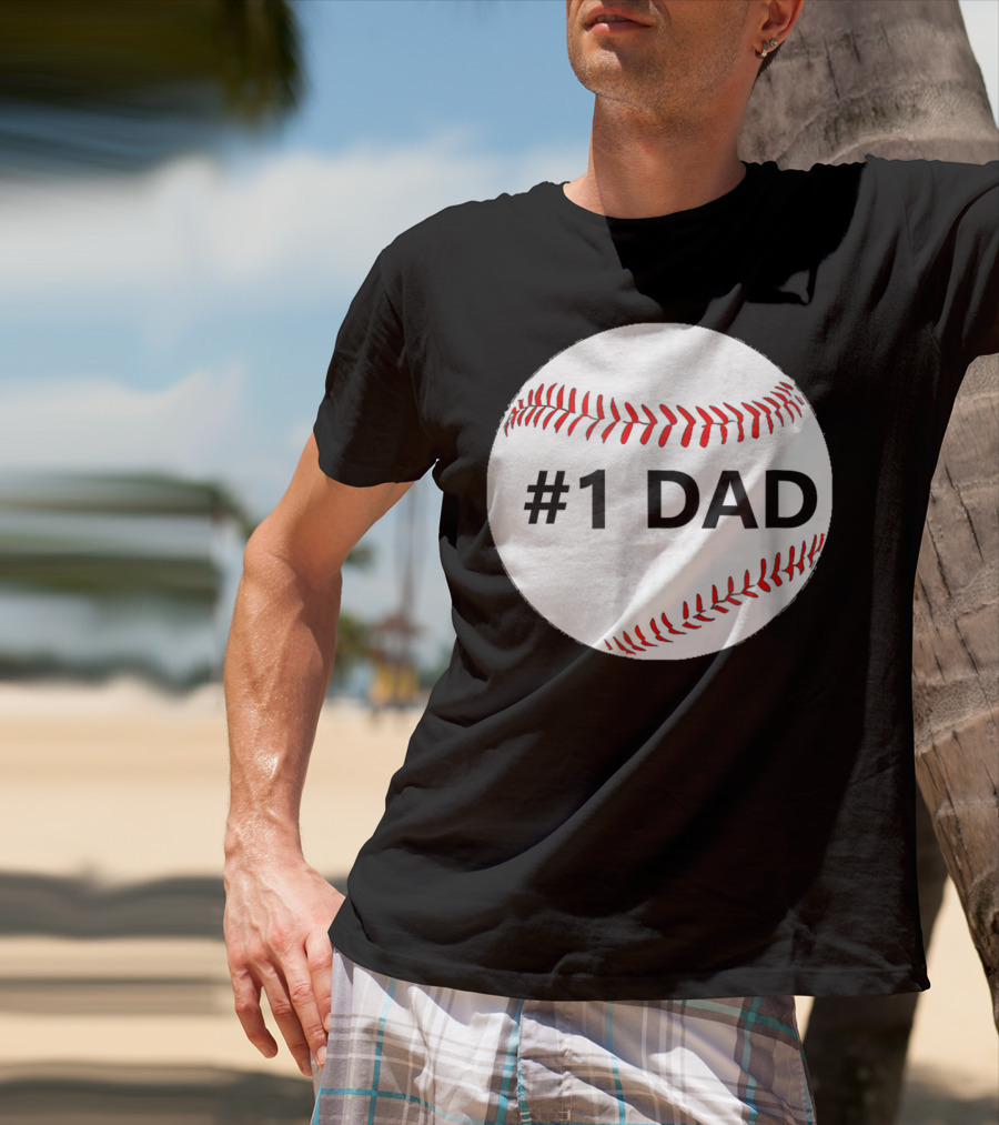 1 Dad Baseball T-Shirt