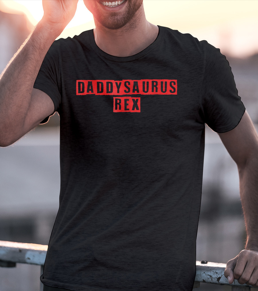 Daddysaurus Rex Funny Dinosaur First Time Dad Kids66 T-Shirt