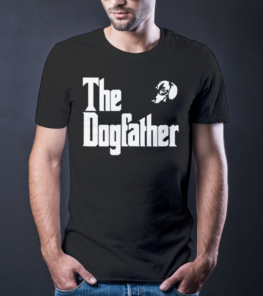 Dachshund Dad The Dogfather Birthday Gift T-Shirt