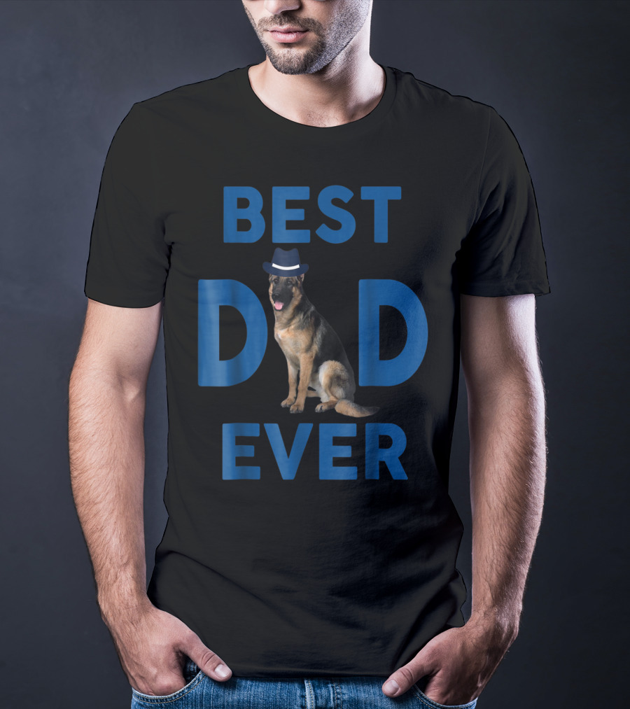Best Dad Ever German Shepherd Pup64 T-Shirt