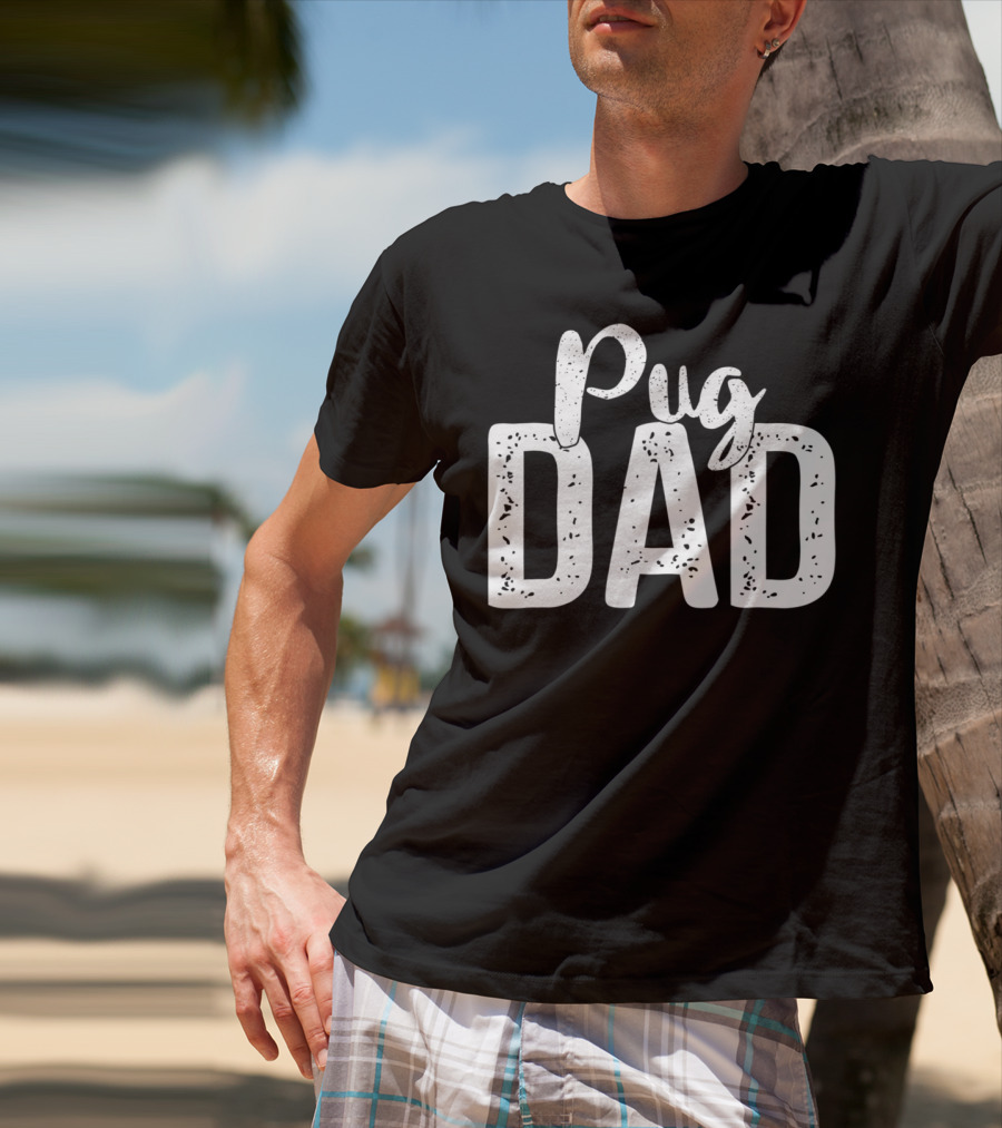 Best Pug Dad Ever Pug Dog Dad88 T-Shirt