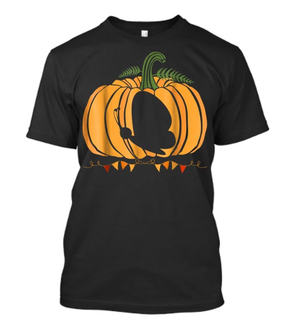 Cool Butterfly And Pumpkin Halloween For Kid Dad Mom T-Shirt