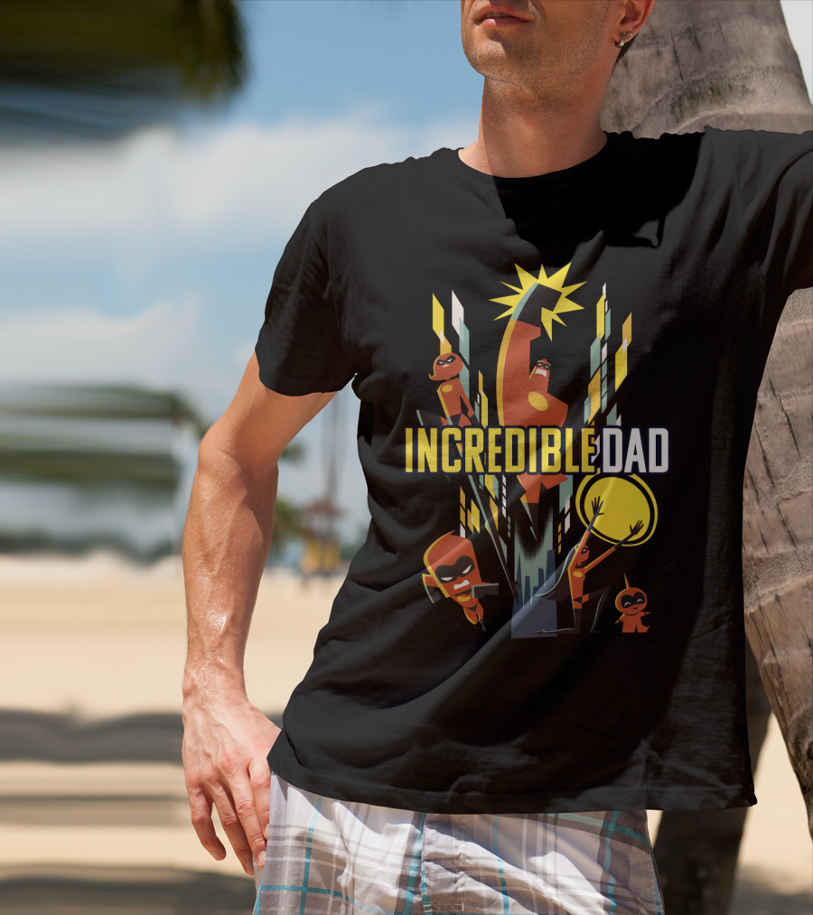 Disney Pixar Incredibles 2 Incredible Dad Family T-Shirt
