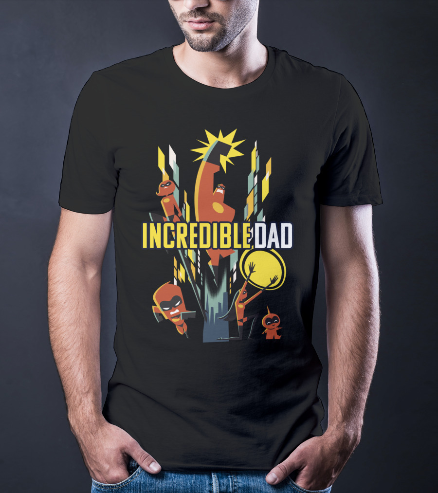 Disney Pixar Incredibles 2 Incredible Dad Family T-Shirt