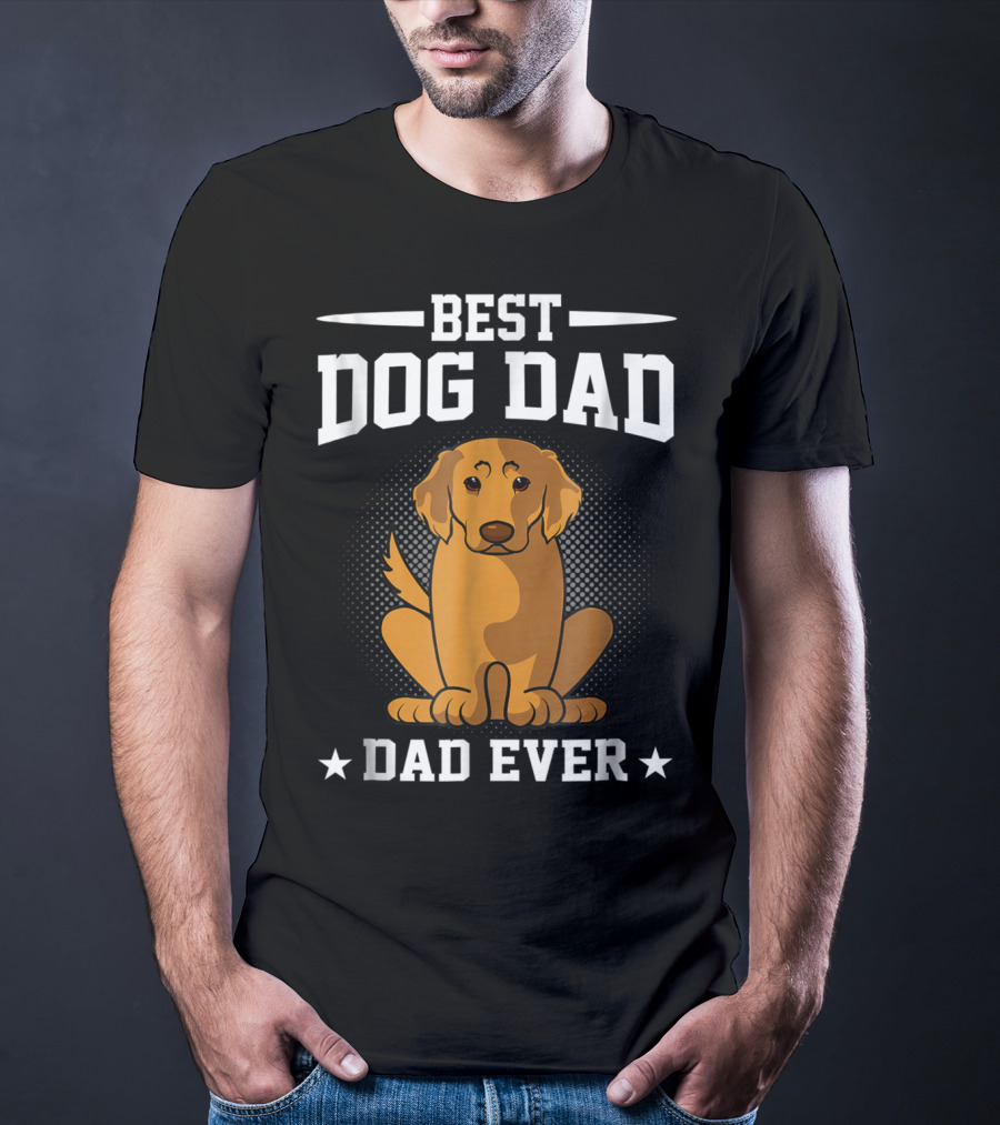BEST DOG DAD EVER GOLDEN RETRIEVER T-Shirt