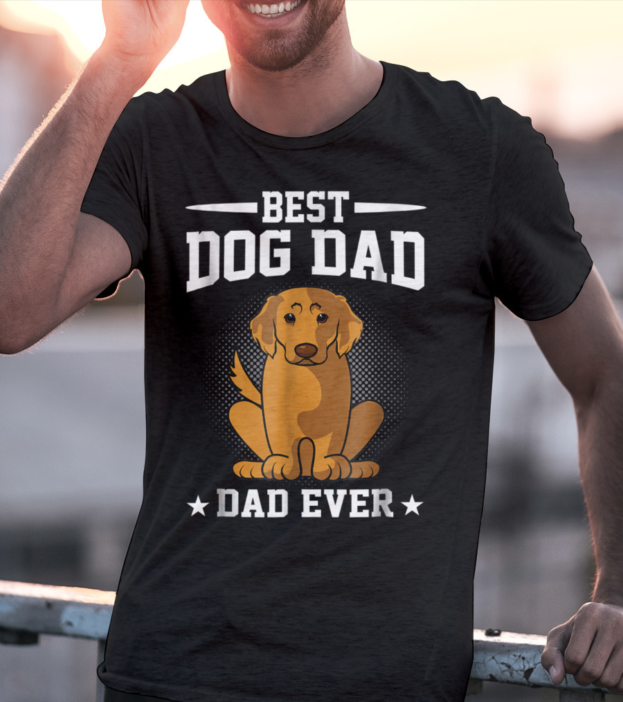 BEST DOG DAD EVER GOLDEN RETRIEVER T-Shirt