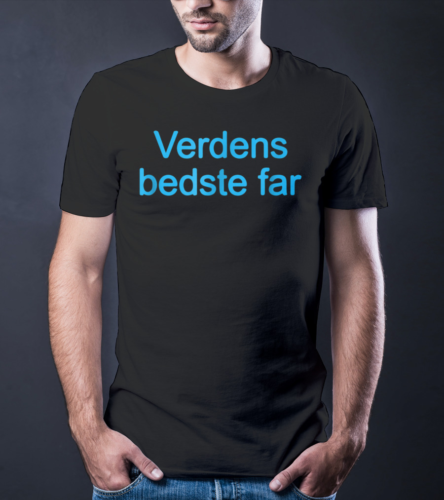 Verdens Bedste Far Danish Worlds Best Dad T-Shirt