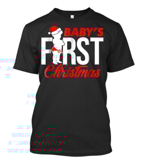 Baby's First Christmas Sister Family Grandma T-Shirt