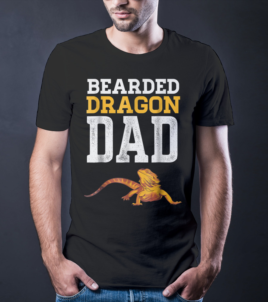Bearded Dragon Dad Bearded Dragon Reptile Companion T-Shirt