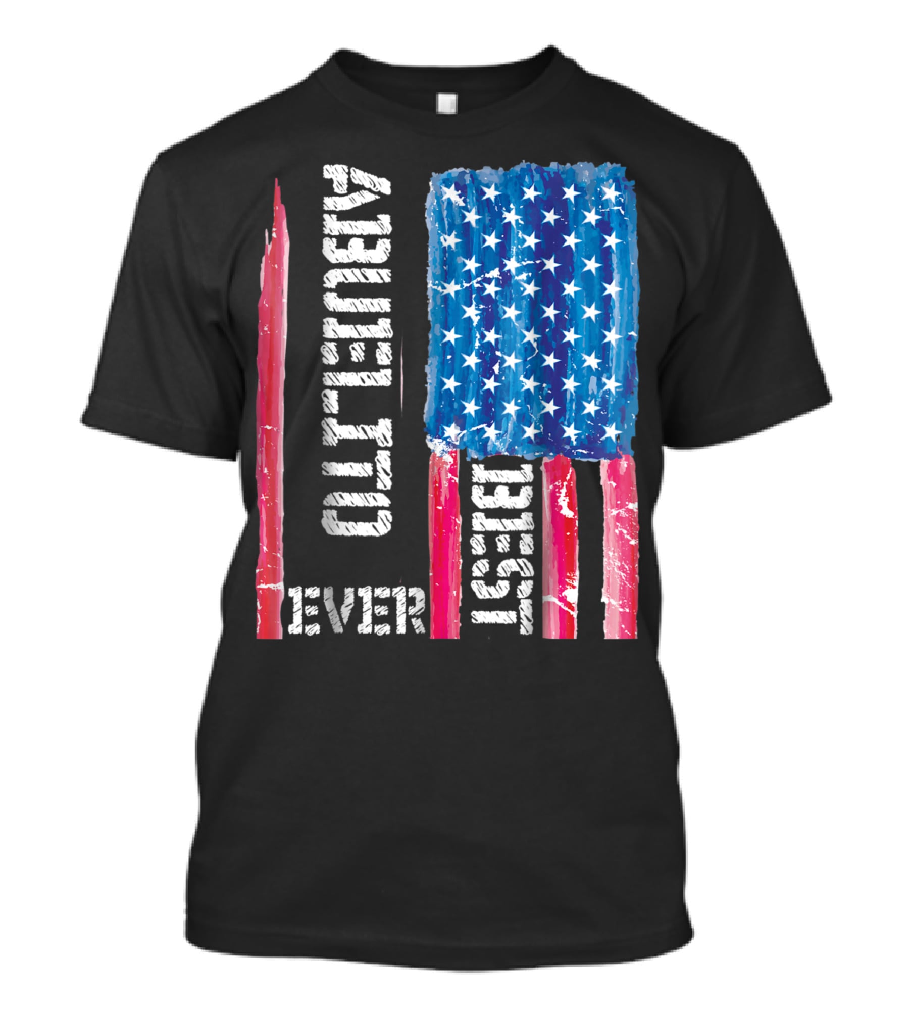 Best Abuelito Ever Distressed American Flag T-Shirt