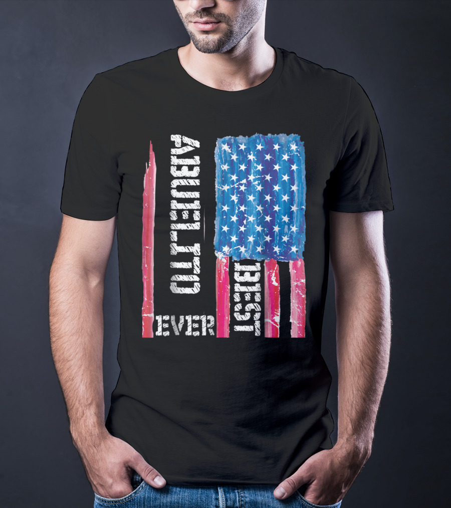 Best Abuelito Ever Distressed American Flag T-Shirt