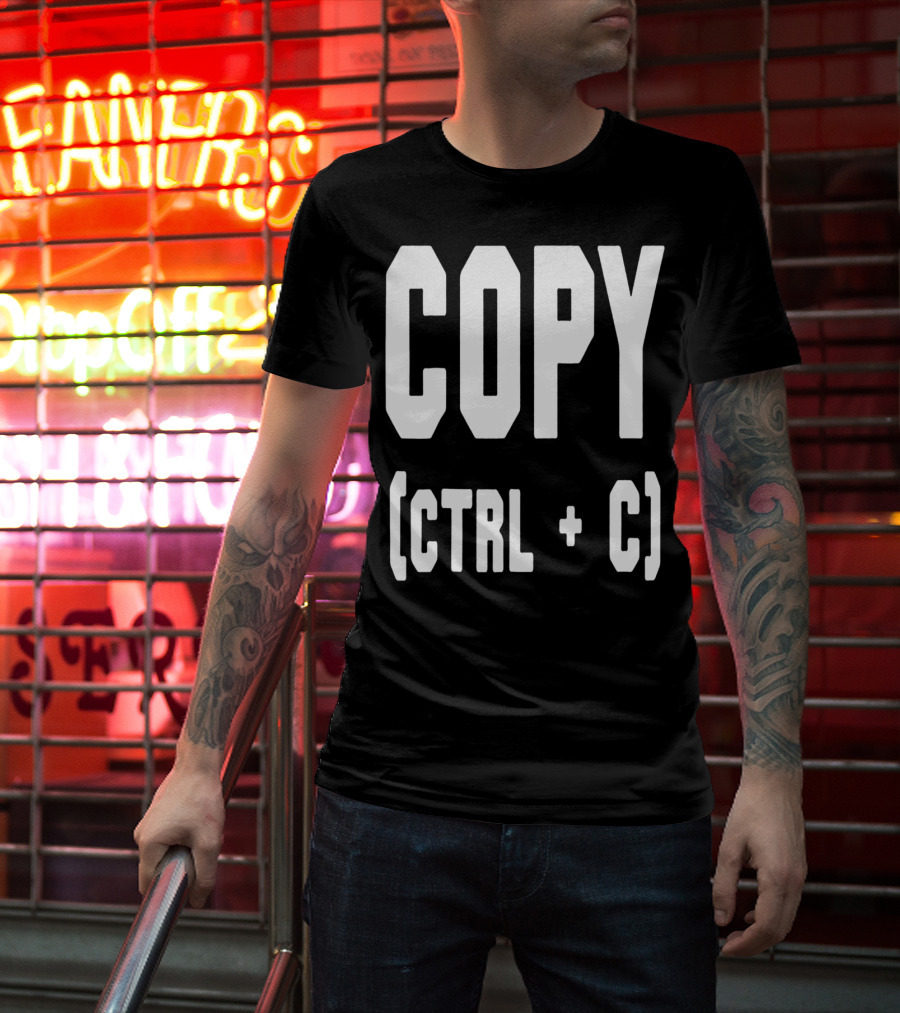 Best Funny Birthday Dad Papa From Sons Copy Ctrl + C 76 T-Shirt