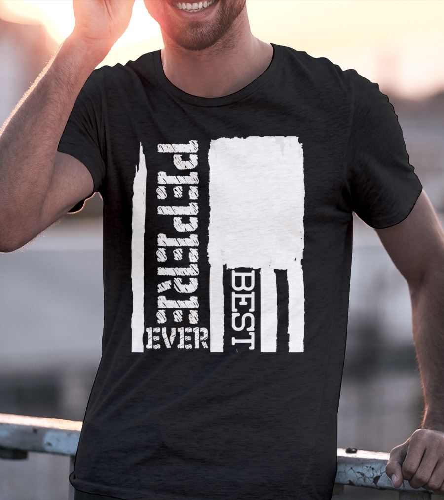 Best Pepere Ever Distressed Flag T-Shirt
