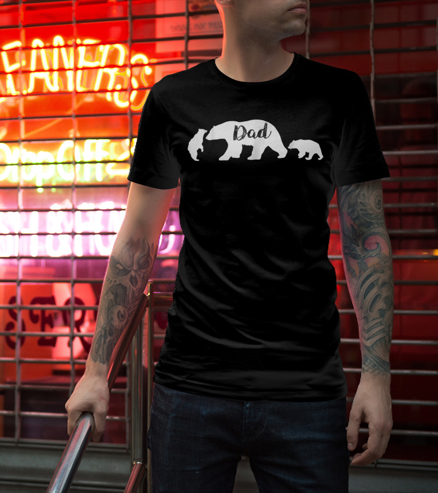 Dad Bear With Bear Cubs T-Shirt