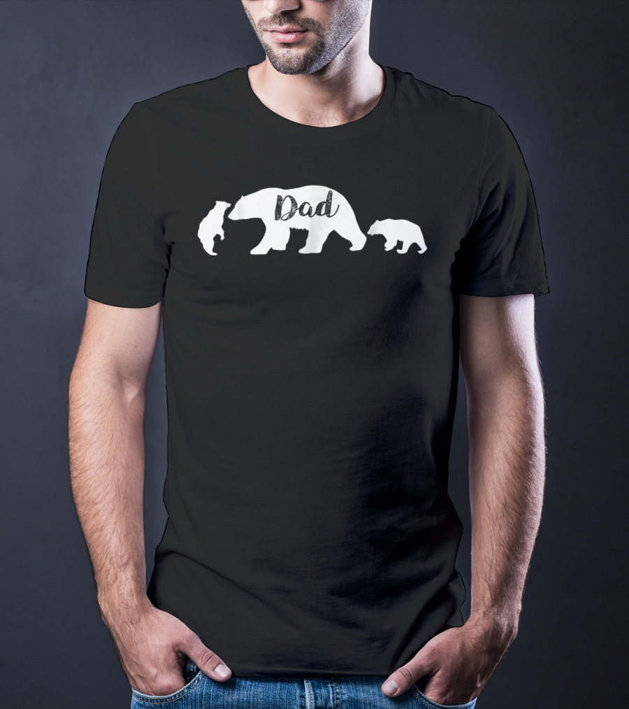 Dad Bear With Bear Cubs T-Shirt